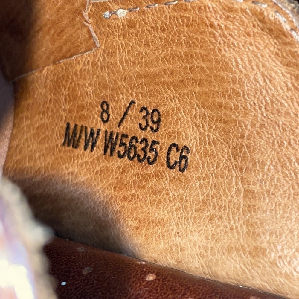 BORN Brown Leather Mule Clog Buckle Slip On Women's Size 8 - Picture 7 of 7